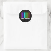 SO LGBT-STOLZ Monat Regenbogen Runder Aufkleber (Tasche)