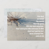 So liebte Gott den Weltkirchendienst Feiertagspostkarte (Vorne/Hinten)