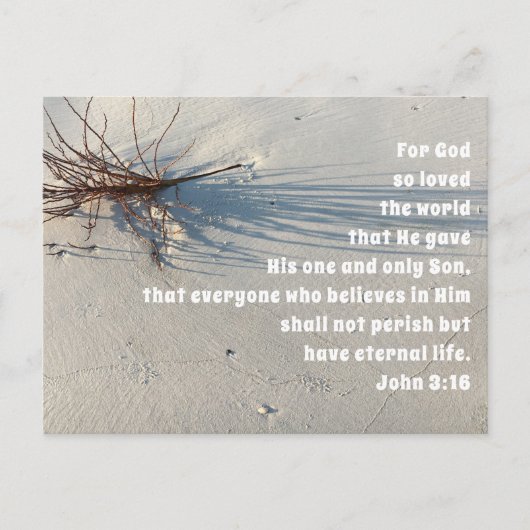 So liebte Gott den Weltkirchendienst Feiertagspostkarte (Vorderseite)