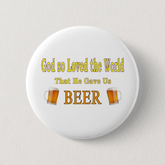 So liebte Gott die Welt Button (Vorderseite)