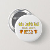 So liebte Gott die Welt Button (Vorne & Hinten)
