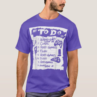 So listen Sie die Pizzavideospiele Schlaf Funny Ga T-Shirt