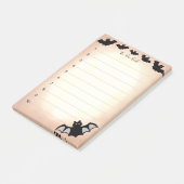 So listen Sie Halloween-fliegende Fledermäuse auf  Post-it Klebezettel (angewinkelt)