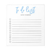 So listen Sie Skriptverzeichnis als blauen Notepad Notizblock (Vorderseite)