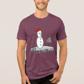 So Lonely Christmas – Snowman in the Storm Tri-Blend Shirt (Vorderseite)