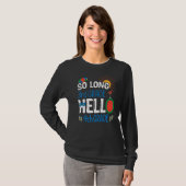 So Long 3. Klasse Hallo 4. Klasse Student Lehrer T-Shirt (Vorne ganz)