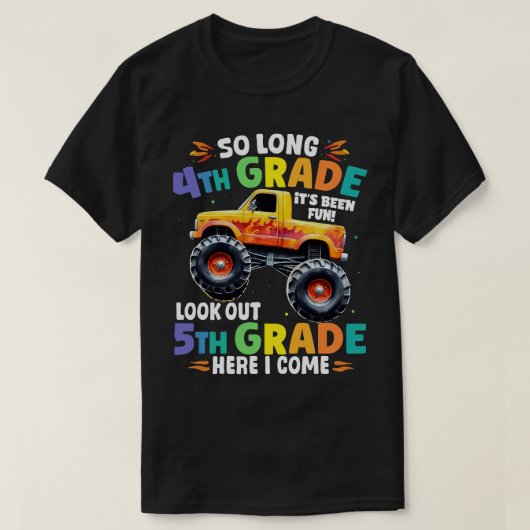 So Long 3rd Grade Abschluss Monster Truck T-Shirt (Design vorne)
