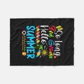 So Long 3rd Grade Hello Summer Last Day Of School. Fleecedecke (Vorderseite (Horizontal))