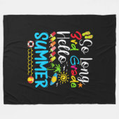 So Long 3rd Grade Hello Summer Last Day Of School. Fleecedecke (Vorderseite (Horizontal))