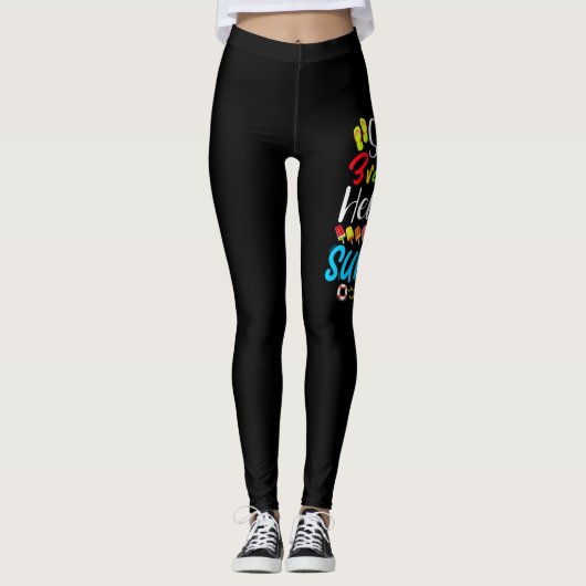 So Long 3rd Grade Hello Summer Last Day Of School. Leggings (Vorderseite)