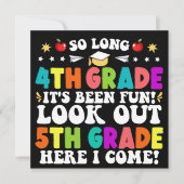 So Long 4. Grade Look Out 5. Grade Abschluss Ankündigung (Vorderseite)