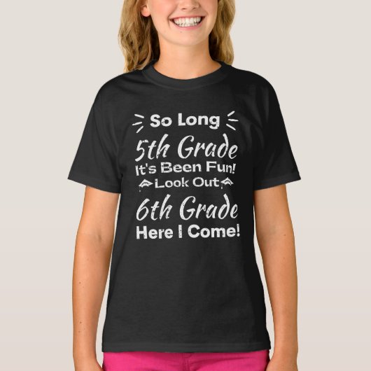 So Long 5. Klasse - Ausblick 6. Klasse T-Shirt (Vorderseite)