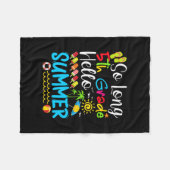 So Long 5th Grade Hello Summer Last Day Of School. Fleecedecke (Vorderseite (Horizontal))