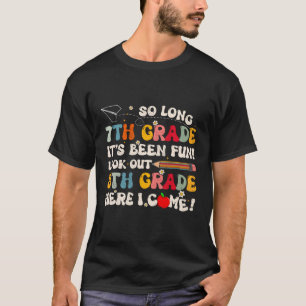 So Long 7. Klasse 8 Grade Graduate Letzter Tag der T-Shirt