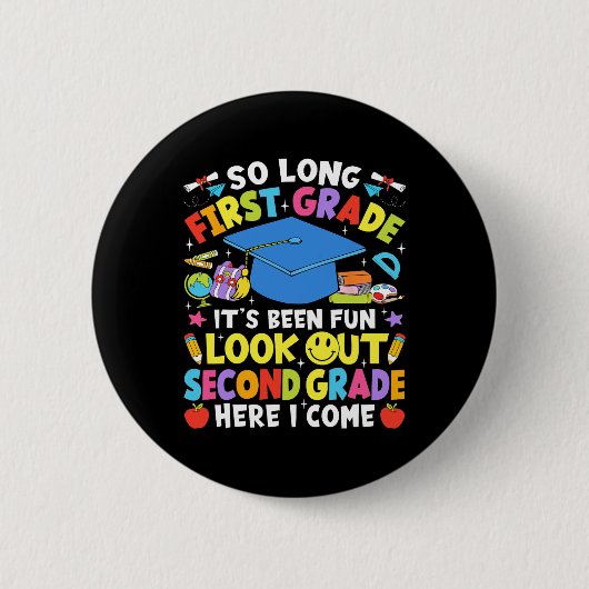 So long Abschied von der ersten Klasse, Abschluss Button (Vorderseite)