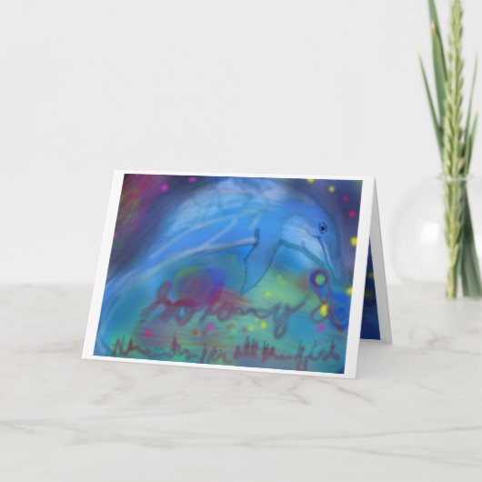 So long and thanks for all the fish dankeskarte (Vorderseite)