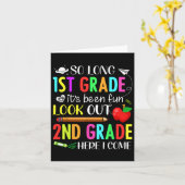 So Long First Grade 2. Klasse hier komme ich 1. Ta Karte (Gelbe Blume)
