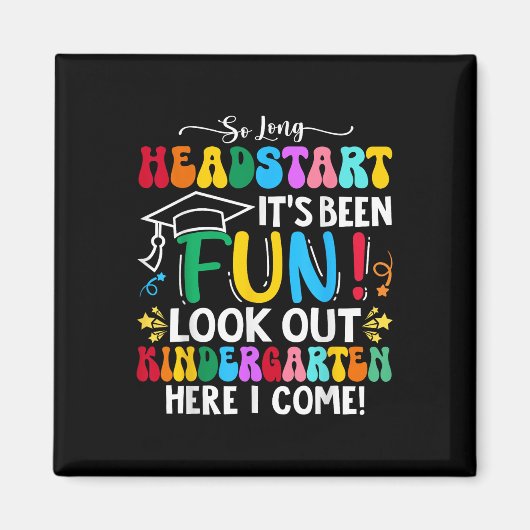 So Long Headstart Abschluss 2025 Kindergarten ihr Magnet (Vorne)