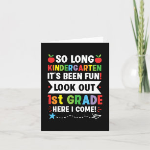 So Long Kindergarten 1. Klasse Hier komme ich Grad Karte
