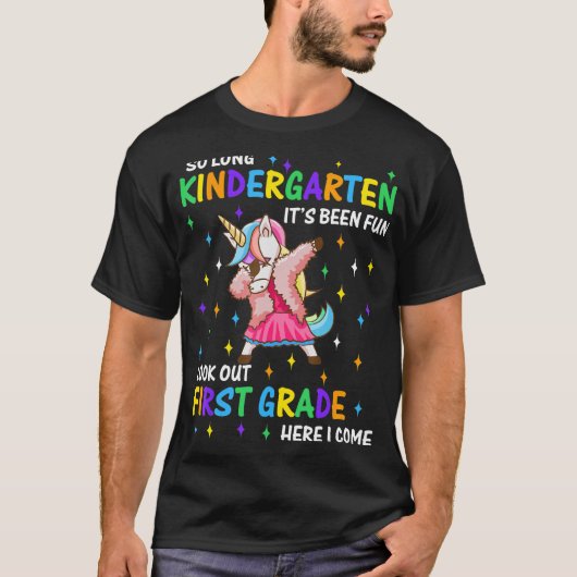 So Long Kindergarten 1. Klasse Hier komme ich Grad T-Shirt (Vorderseite)