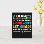 So Long Kindergarten 1. Klasse Karte (Gelbe Blume)