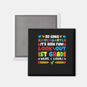 So Long Kindergarten 1. Klasse Magnet (Vorderseite/Rückseite)