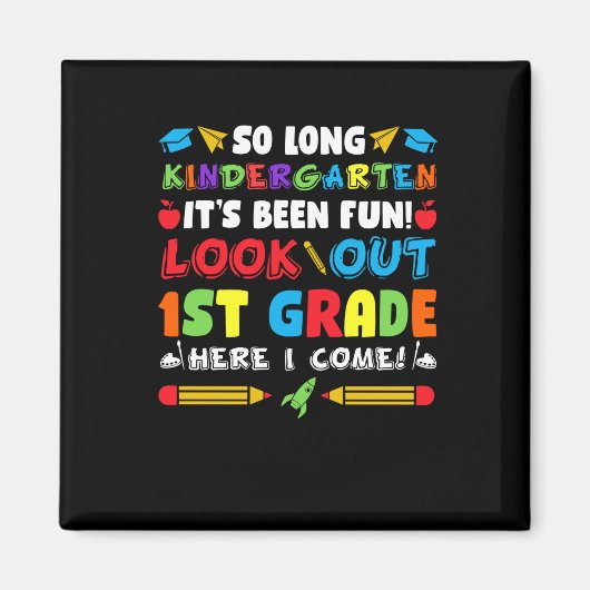So Long Kindergarten 1. Klasse Magnet (Vorne)