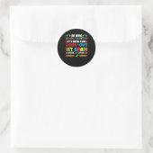 So Long Kindergarten 1. Klasse Runder Aufkleber (Tasche)