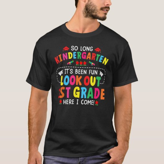 So Long Kindergarten Abschluss 1ST Hier Kinder Tee (Vorderseite)