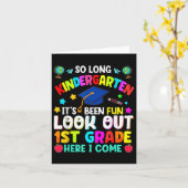So Long Kindergarten Abschluss Grad Lehrerin Kid B Karte (Gelbe Blume)