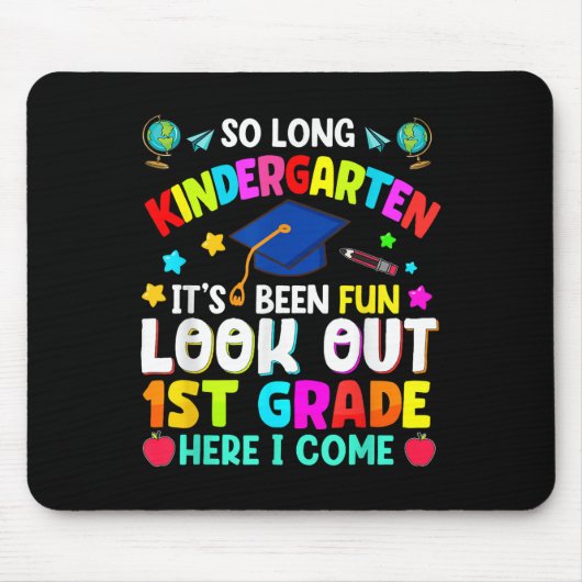 So Long Kindergarten Abschluss Grad Lehrerin Kid B Mousepad (Vorne)