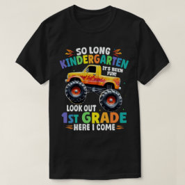 So Long Kindergarten Abschluss Monster Truck T-Shirt
