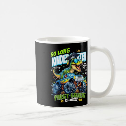 So Long Kindergarten Absolvent Dinosaurier 1. Klas Kaffeetasse (Rechts)