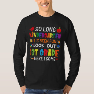 So Long Kindergarten Ausblick aus 1. Klasse Kinder T-Shirt