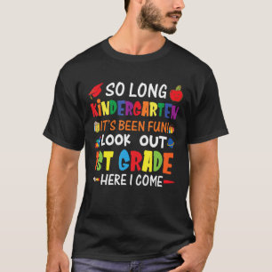 So Long Kindergarten Ausblick aus 1. Klasse Kinder T-Shirt