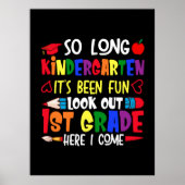 So Long Kindergarten Erste Klasse Lehrer Poster (Vorne)