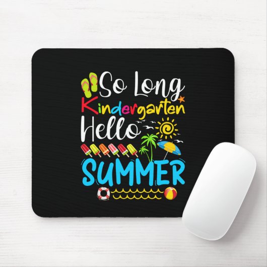 So Long Kindergarten Grad Hallo Sommer Mousepad (Mit Mouse)
