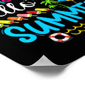 So Long Kindergarten Grad Hallo Sommer Poster (Ecke)