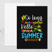 So Long Kindergarten Grad Hallo Sommer Save The Date (Vorne/Hinten)