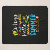 So Long Kindergarten Grad Hallo Sommer Sherpadecke (Vorderseite (Horizontal))