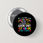 So Long Kindergarten Graduate 1. Klasse hier bin i Button (Vorne & Hinten)