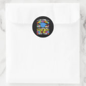 So Long Kindergarten Graduation First Grade Here I Runder Aufkleber (Tasche)