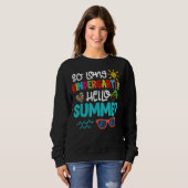 So Long Kindergarten Hallo Sommerlehrer Student Sweatshirt (Vorne ganz)