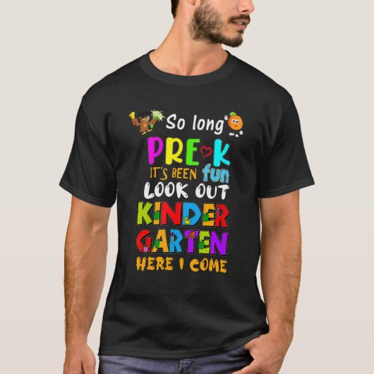 So Long Pre K Kindergarten 2022 Ich komme 1. Gr T-Shirt (Vorderseite)