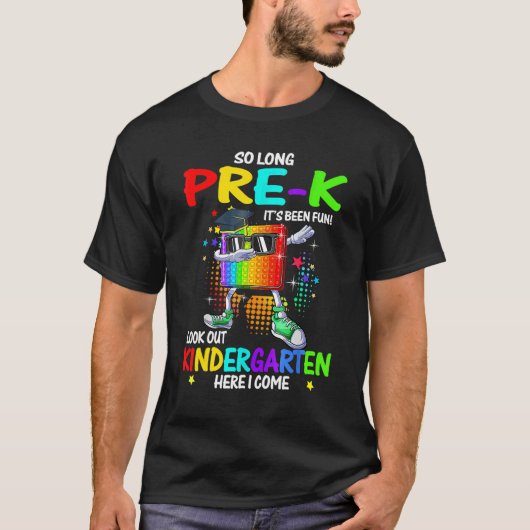 So Long Pre K Kindergarten, ich komme Pop It Absch T-Shirt (Vorderseite)