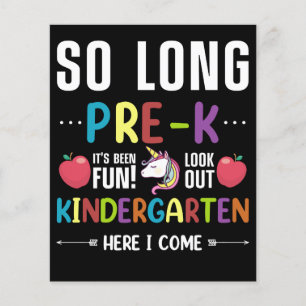 So Long Pre-K Kindergarten jetzt komme ich Pre-k