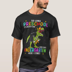 So Long Preschool Abschluss Class 2024 Prek Dinos T-Shirt