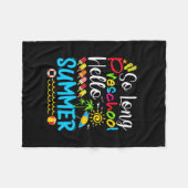 So Long Preschool Hello Summer Last Day Of School. Fleecedecke (Vorderseite (Horizontal))