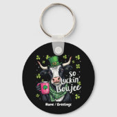 So Luckin' Boujee Retro St. Patrick's Day Schlüsselanhänger (Vorderseite)