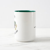 So Lucky Irish Husband Sugar Skulls Zweifarbige Tasse (Mittel)